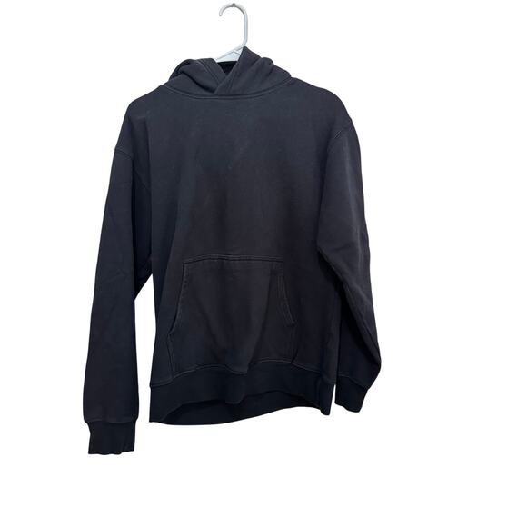 Aritzia TNA Men's Black Cozy Fleece Long Sleeve Pullover Hoodie Size Medium - Picture 1 of 3